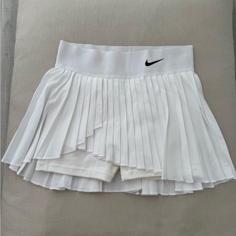 Nike White Pleated Tennis Skort